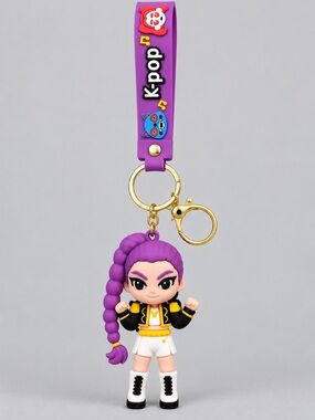 KPOP Rumi Character Keychain with Wrist Strap